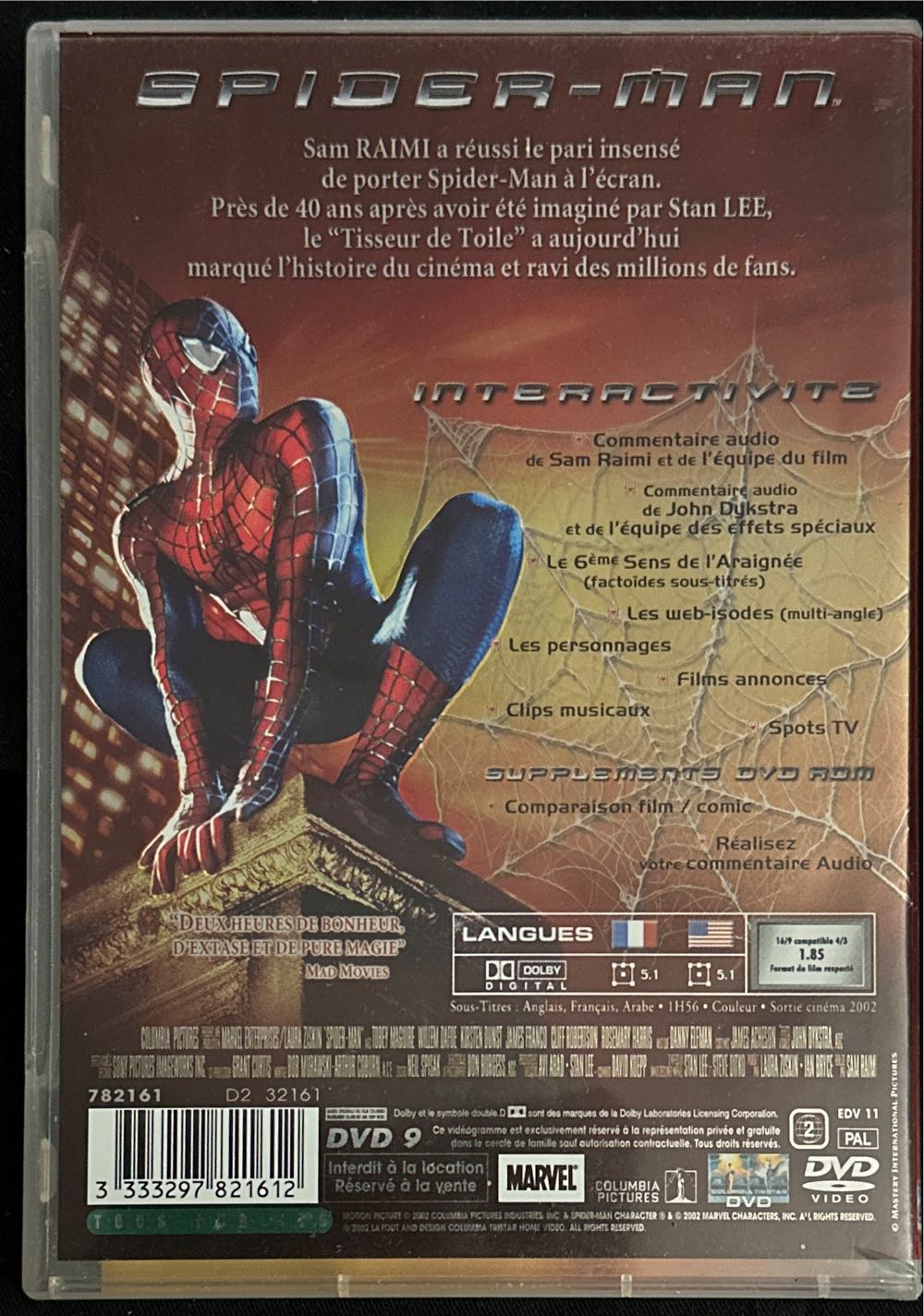 Spider-Man DVD movie collectible [Barcode 3333297821612] - Main Image 2