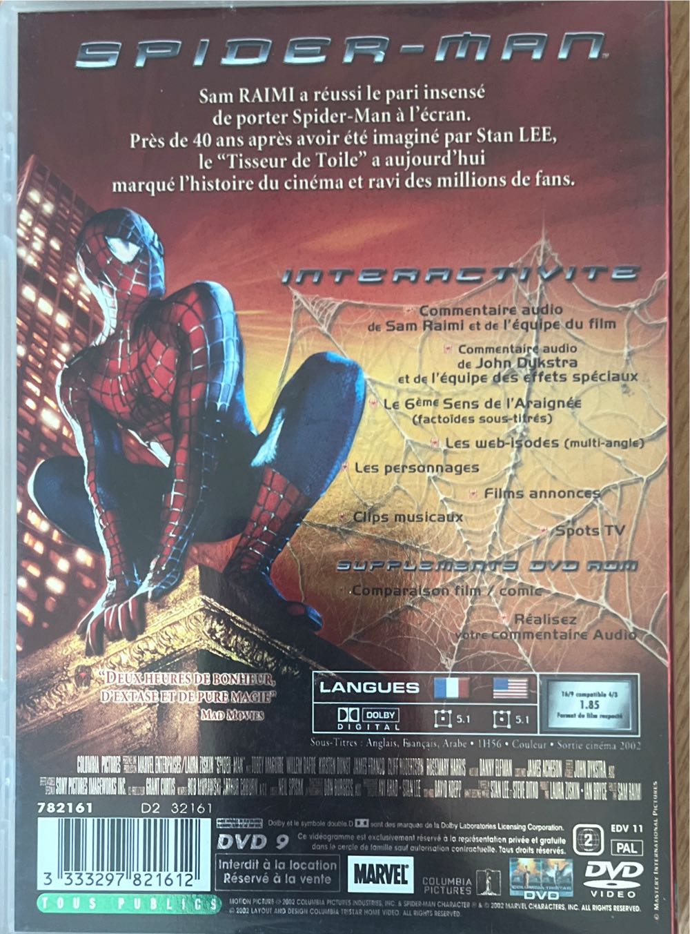 Spider-Man DVD movie collectible [Barcode 3333297821612] - Main Image 4
