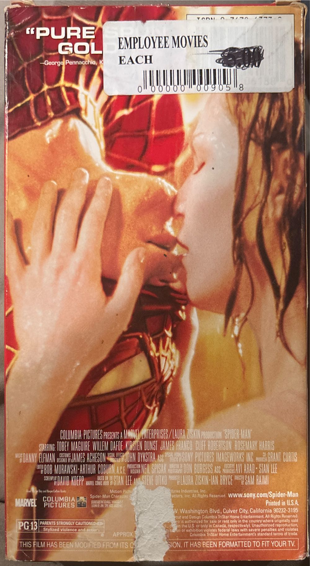 Spider-Man [VHS] VHS movie collectible [Barcode 7332421009014] - Main Image 2