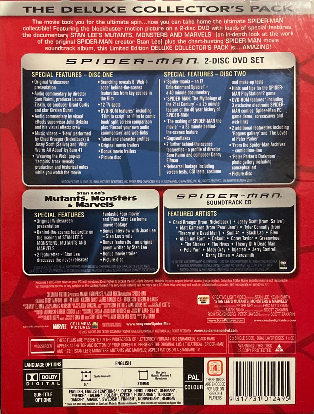 Spider-Man DVD movie collectible [Barcode 9317731012495] - Main Image 4