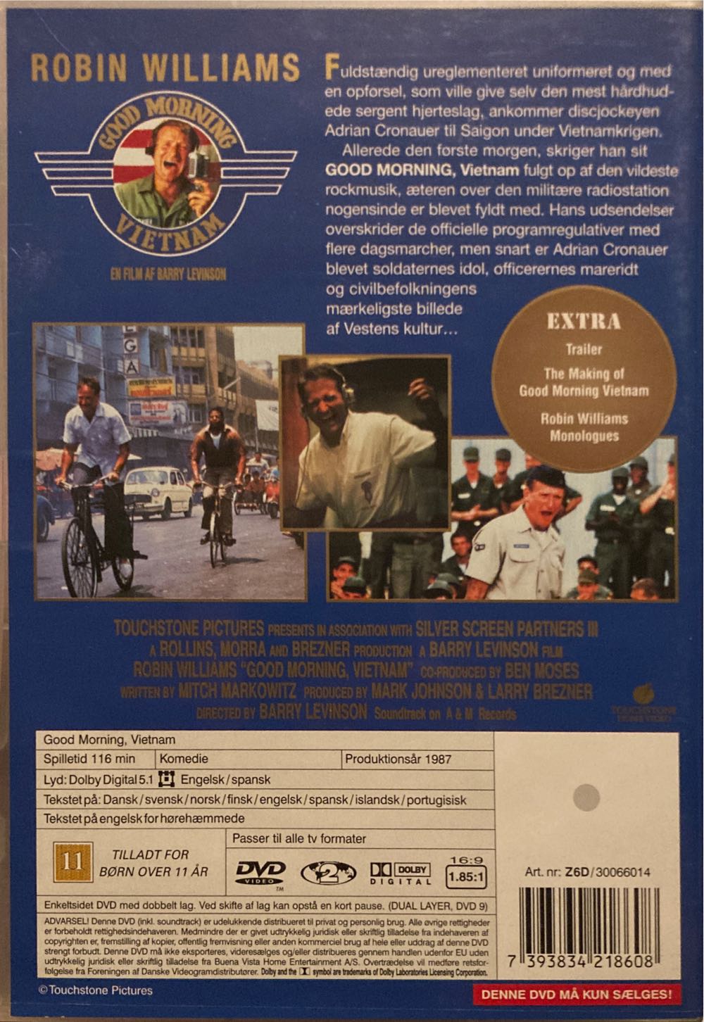 Good Morning Vietnam DVD movie collectible [Barcode 7393834218608] - Main Image 2