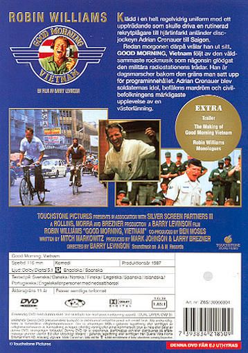 Good Morning Vietnam.   I17 DVD movie collectible [Barcode 786936239928] - Main Image 2