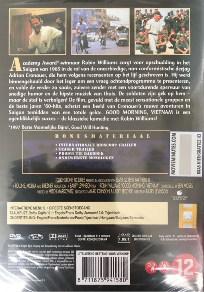 Good Morning Vietnam DVD movie collectible [Barcode 8711875941580] - Main Image 2