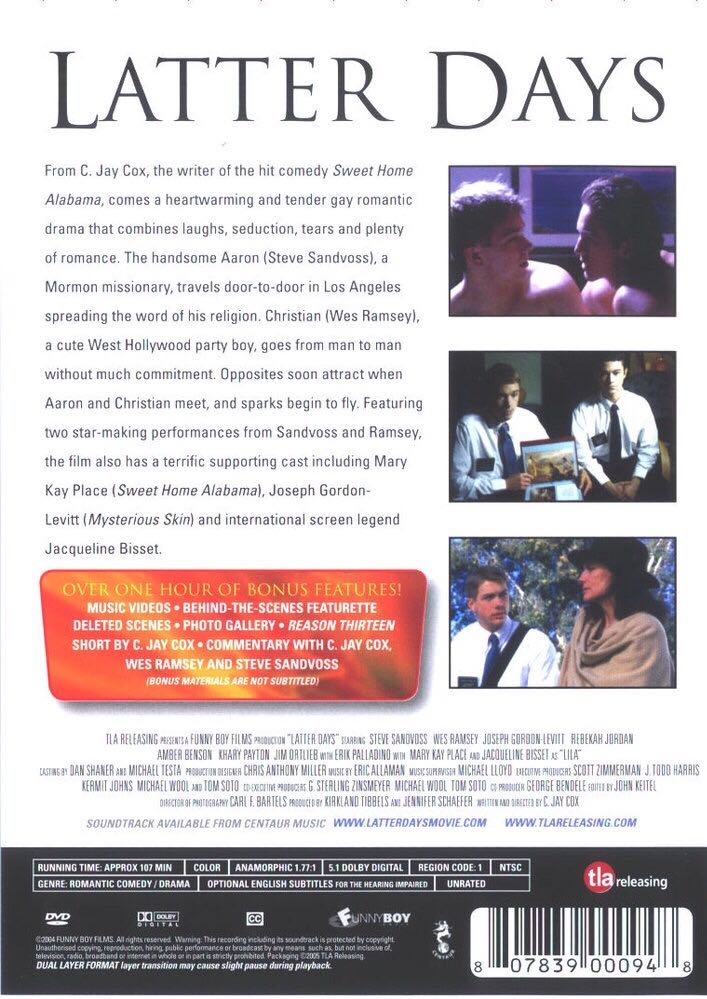 Latter Days DVD movie collectible [Barcode 807839000948] - Main Image 2