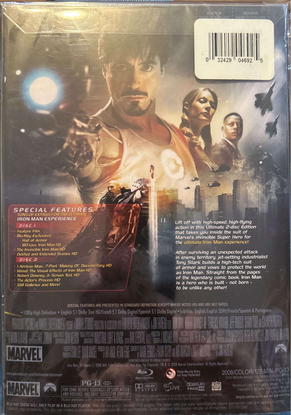 Iron Man Blu-ray movie collectible [Barcode 3242904708] - Main Image 3