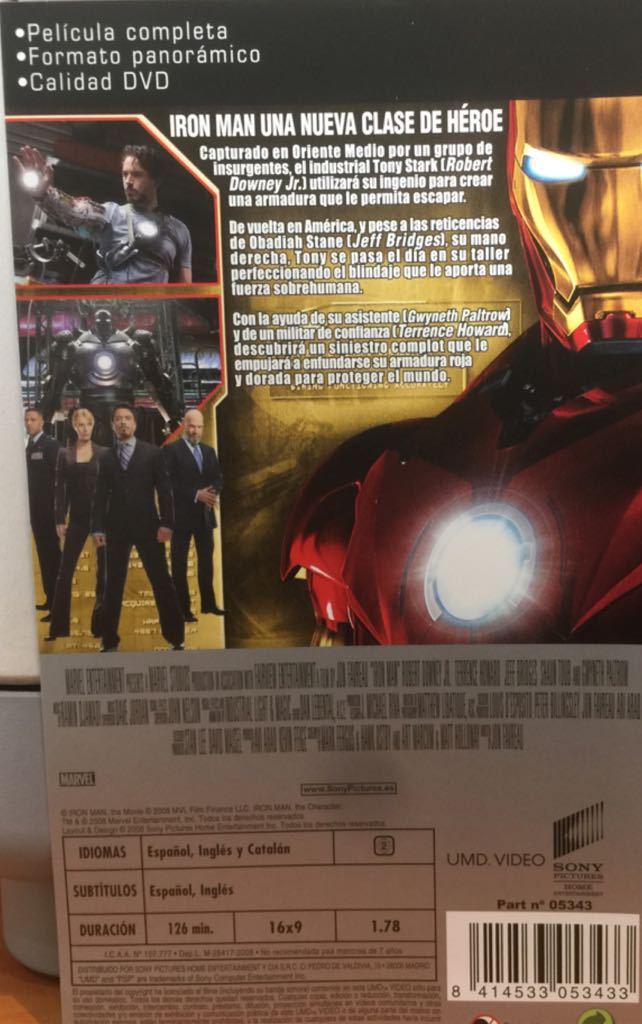 Iron Man UMD movie collectible [Barcode 8414533053433] - Main Image 2