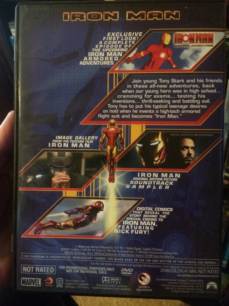 Iron Man DVD movie collectible - Main Image 2