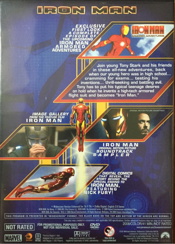 Iron Man DVD movie collectible - Main Image 2