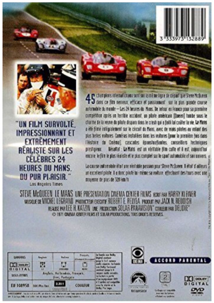 Le Mans DVD movie collectible [Barcode 3333973132889] - Main Image 2
