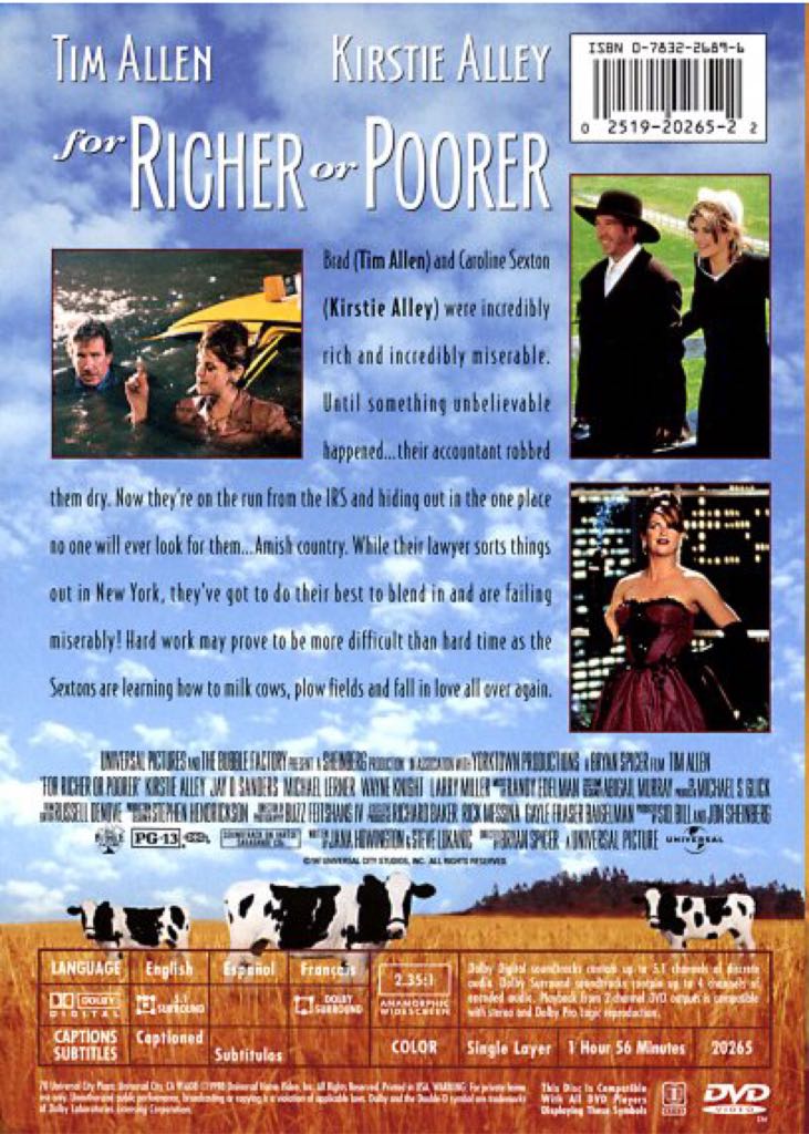For Richer or Poorer DVD movie collectible [Barcode 025192026522] - Main Image 2