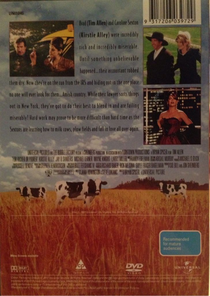 For Richer or Poorer (1997) DVD DVD movie collectible [Barcode 9317206039729] - Main Image 2