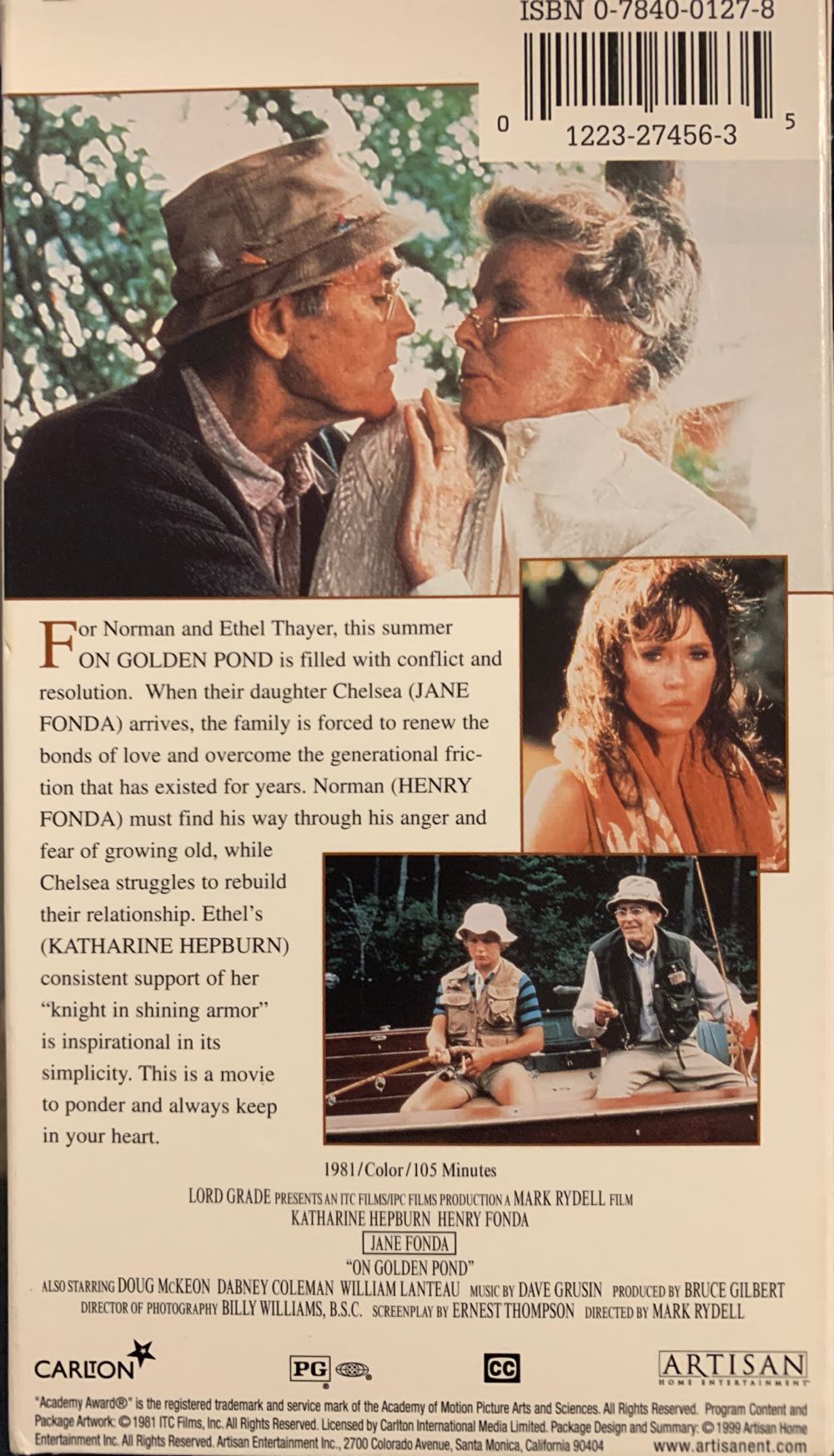 On Golden Pond VHS movie collectible [Barcode 016193200318] - Main Image 4