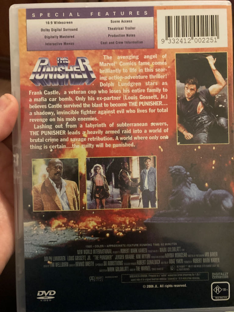 The Punisher DVD movie collectible [Barcode 9332412002251] - Main Image 2