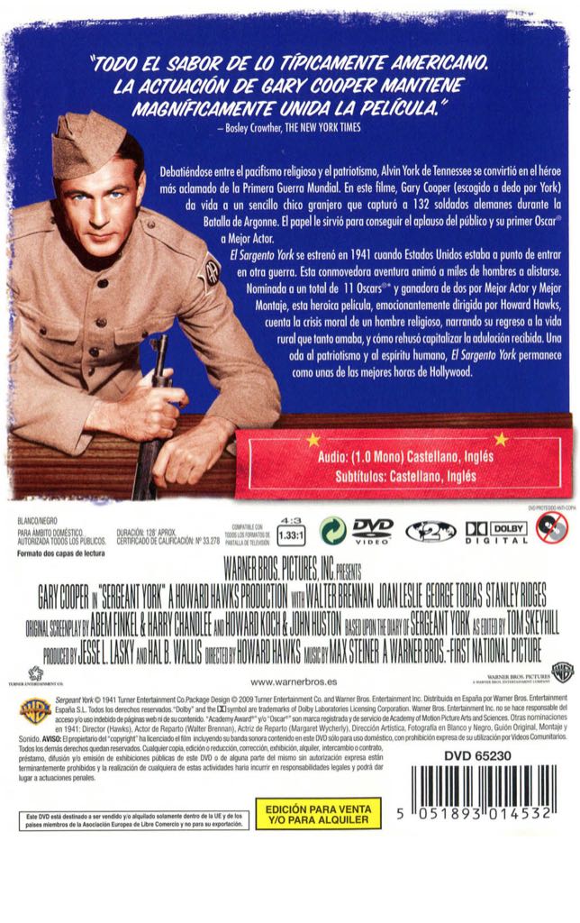 Sergeant York Fandango at Home movie collectible [Barcode 012569793811] - Main Image 2