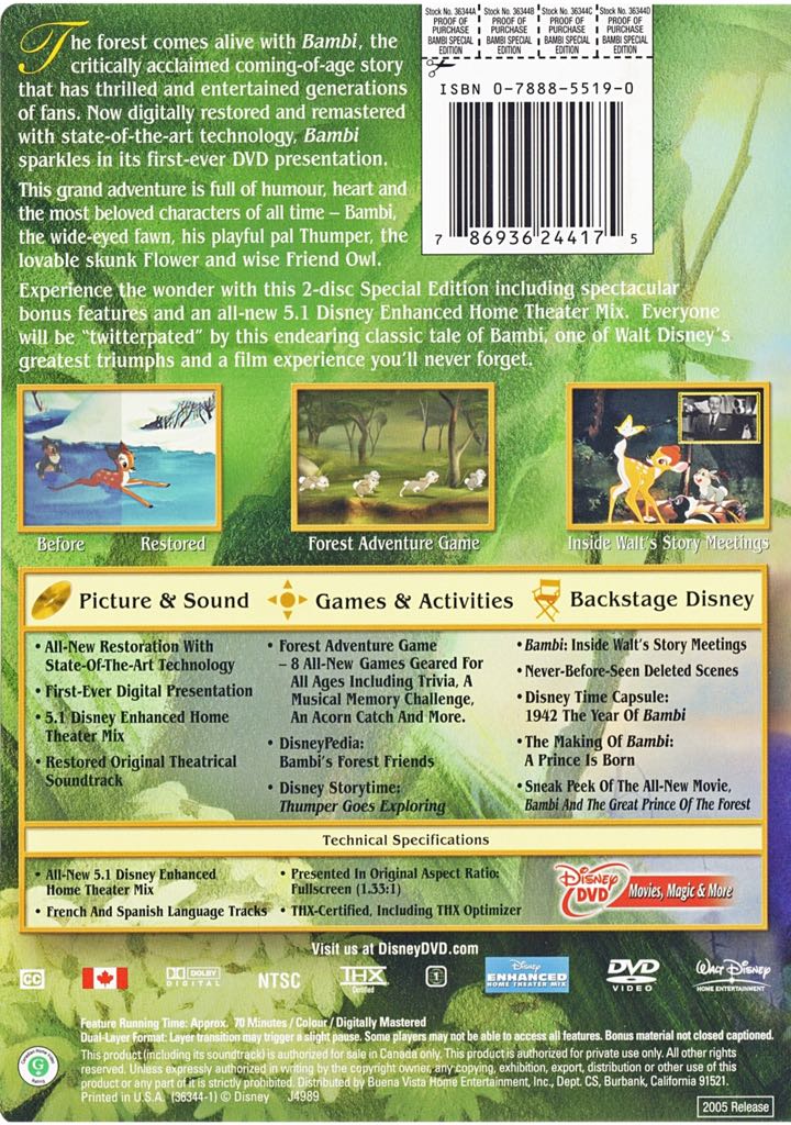 Bambi HD DVD movie collectible [Barcode 8717418294939] - Main Image 2