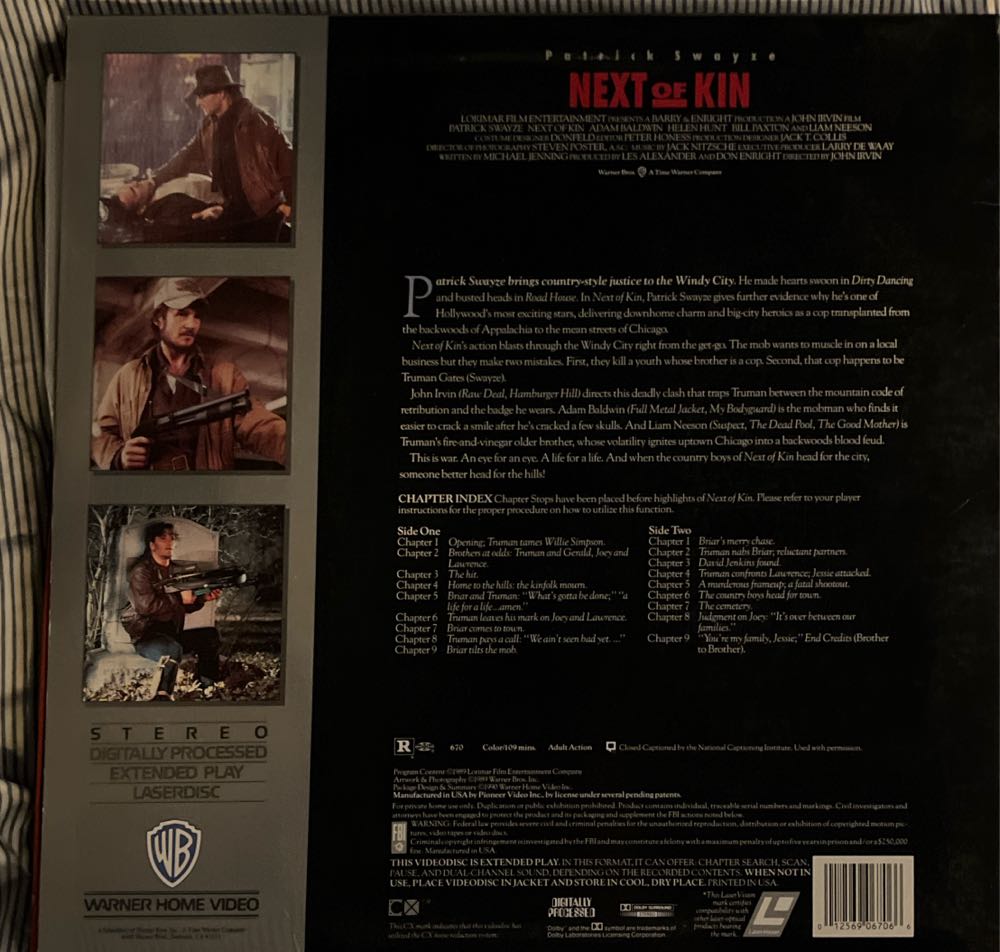 Next of Kin Laser Disc movie collectible [Barcode 012569067066] - Main Image 2