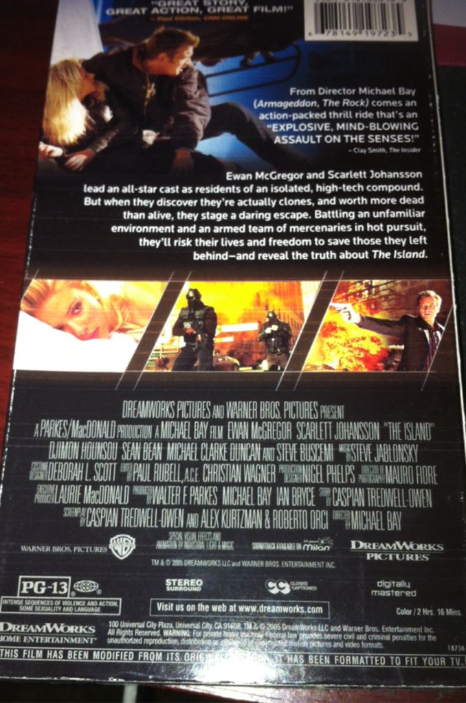 The Island Digital Copy movie collectible - Main Image 2