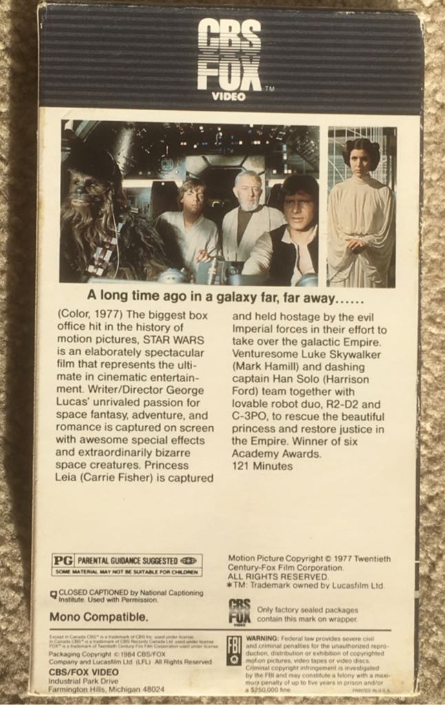 Star Wars VHS movie collectible - Main Image 2