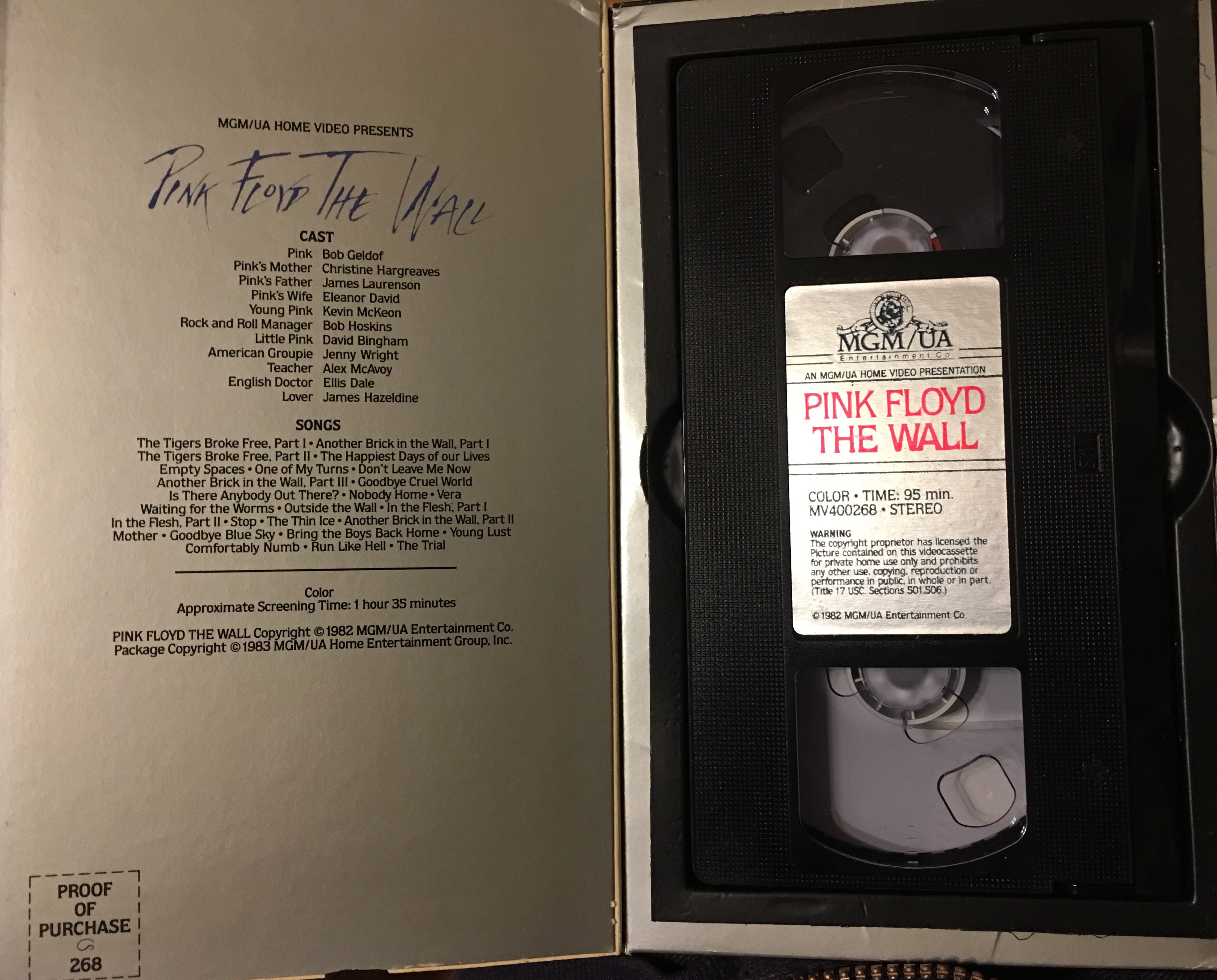 Pink Floyd: The Wall VHS movie collectible [Barcode 027616469434] - Main Image 3