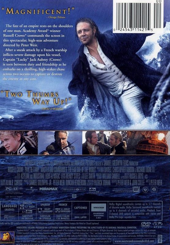 Master and Commander: The Far Side of the World DVD movie collectible - Main Image 2