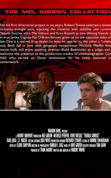 Tequila Sunrise DVD movie collectible [Barcode 7321950118212] - Main Image 2