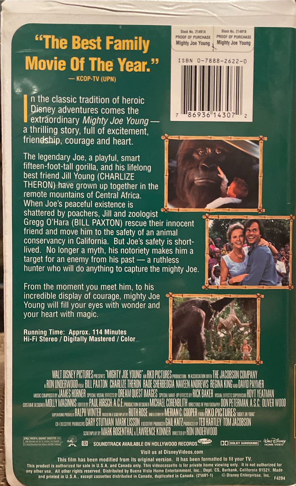 Mighty Joe Young VHS movie collectible [Barcode 786936143072] - Main Image 2