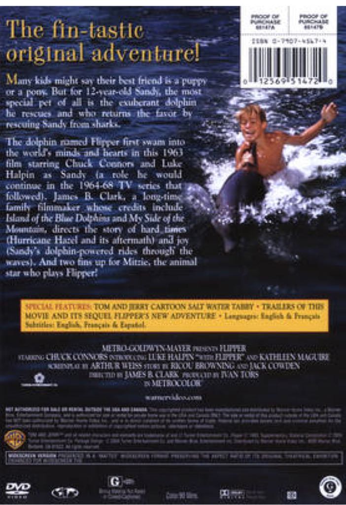 Flipper VHS movie collectible [Barcode 025192468520] - Main Image 2