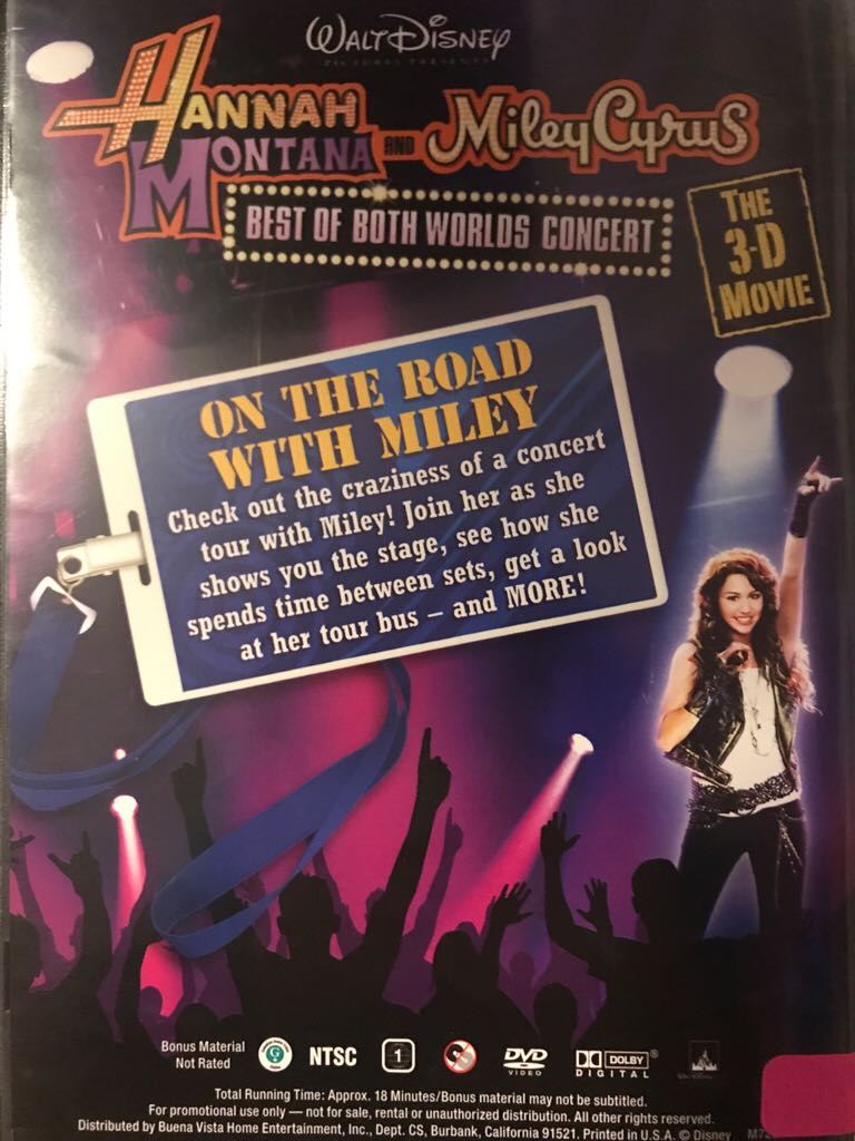 Hannah Montana and Miley Cyrus: Best of Both Worlds DVD movie collectible - Main Image 2