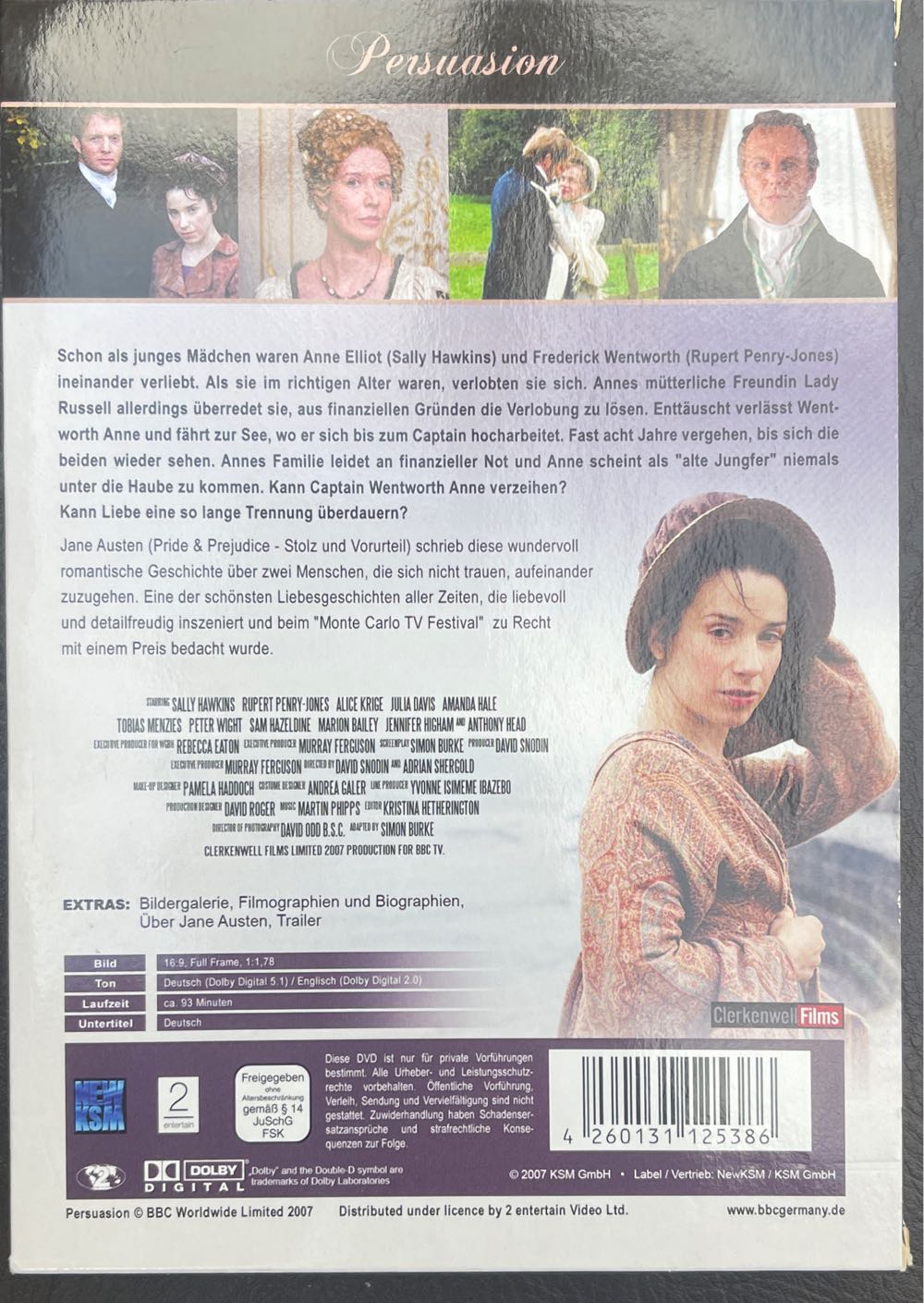 Persuasion DVD movie collectible [Barcode 4260131125386] - Main Image 2