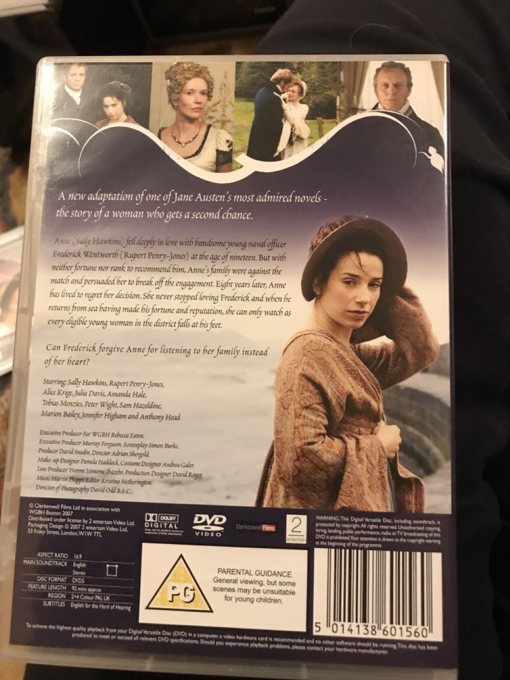 Persuasion DVD movie collectible [Barcode 5014138601560] - Main Image 2