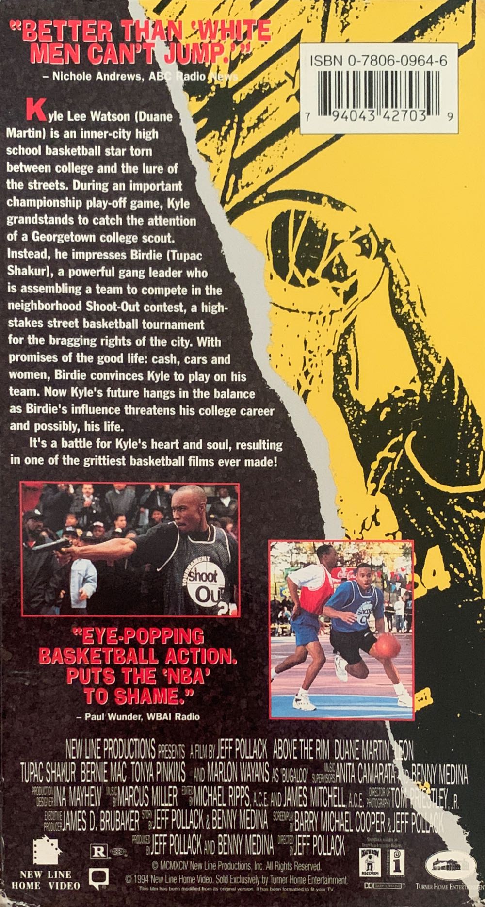 Above The Rim VHS movie collectible [Barcode 794043427039] - Main Image 2