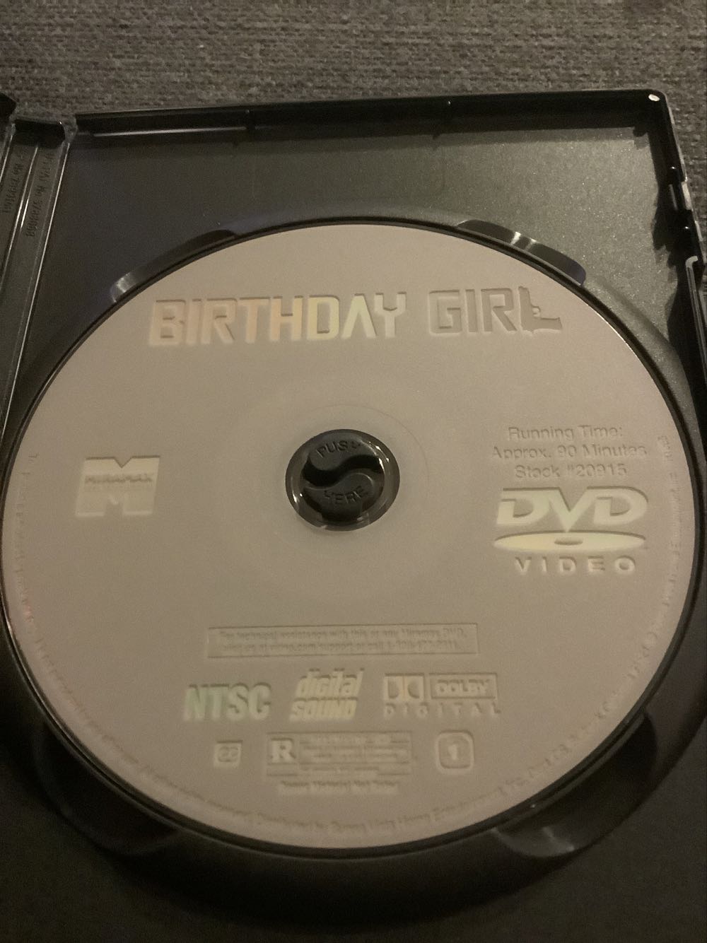 Birthday Girl (W/Insert) DVD movie collectible [Barcode 717951010865] - Main Image 3