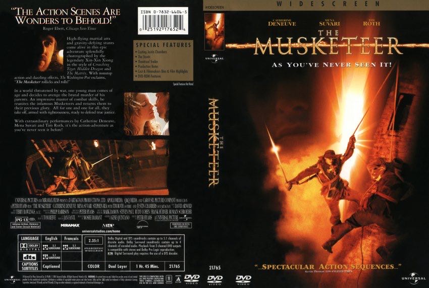 Musketeer, The DVD movie collectible [Barcode 0025192176524] - Main Image 2