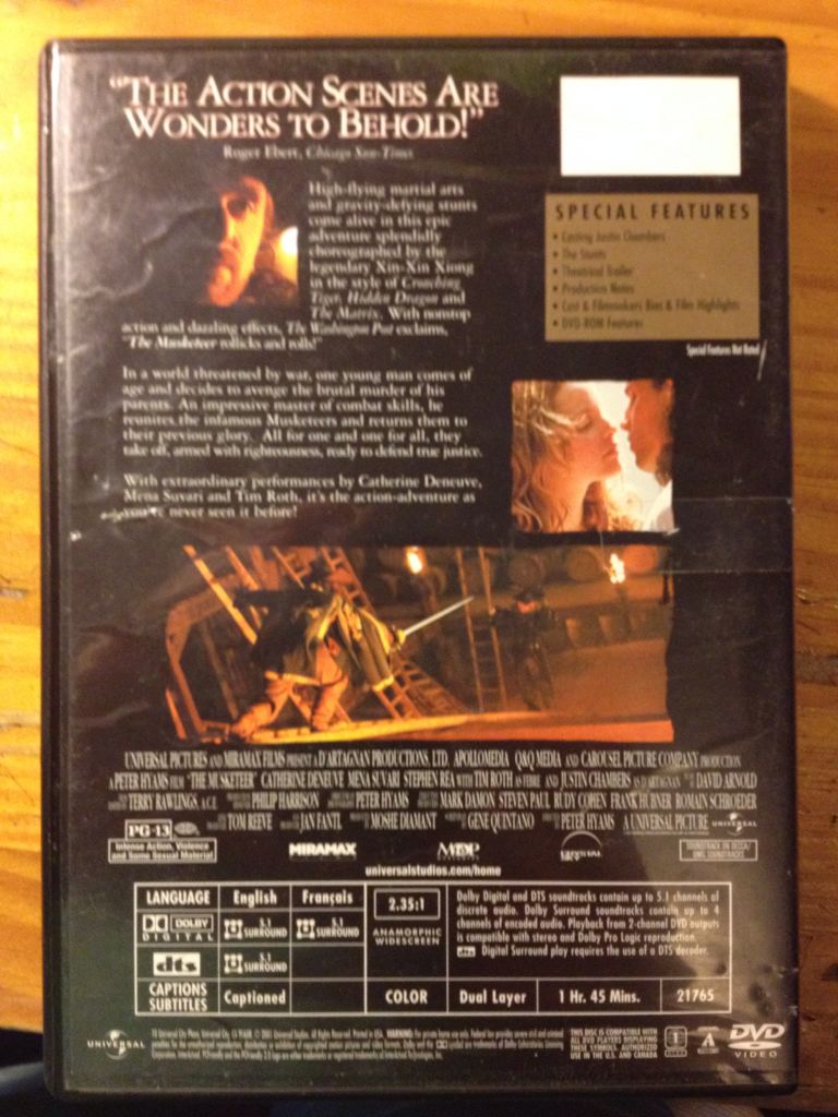 The Musketeer DVD movie collectible - Main Image 2