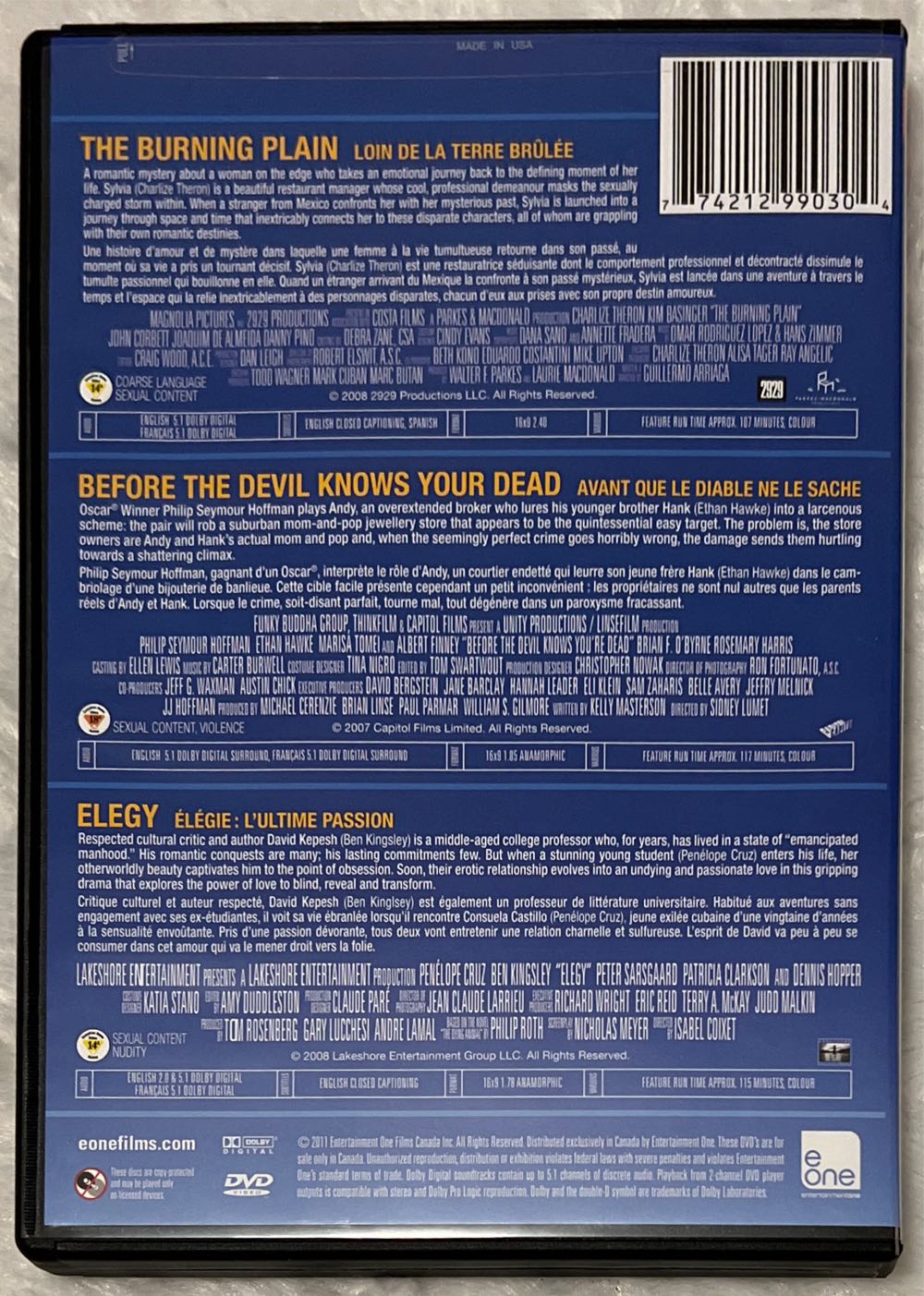 Elegy DVD movie collectible [Barcode 043396274419] - Main Image 4