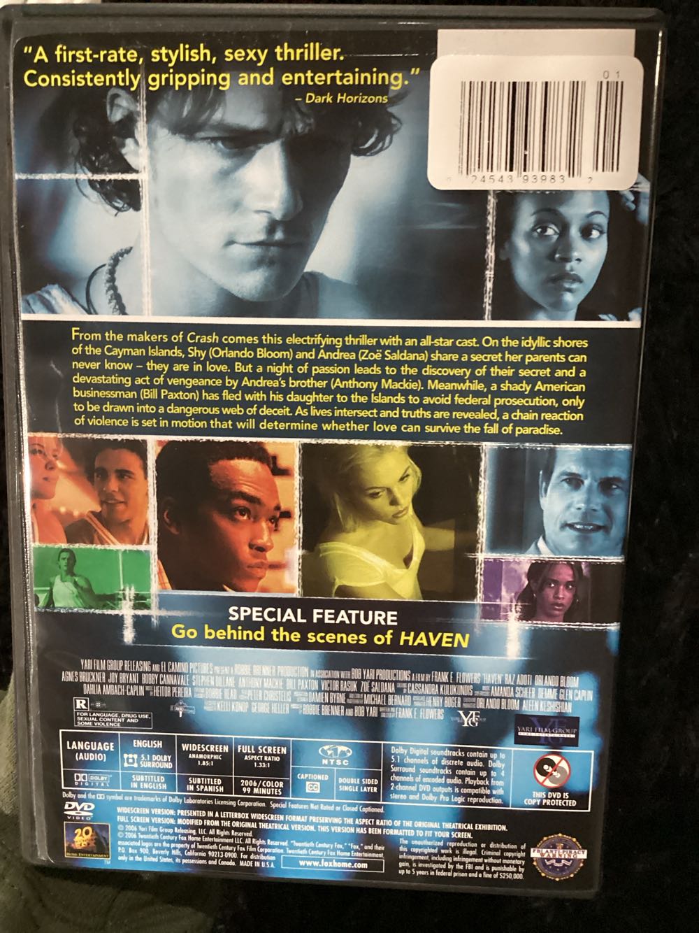 Haven (DVD WS/FS) DVD movie collectible [Barcode 024543939832] - Main Image 3