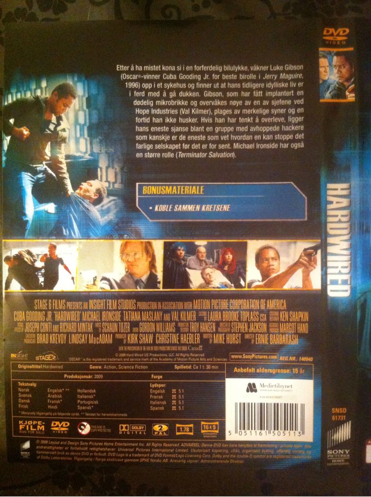 Hardwired DVD movie collectible [Barcode 5051161505113] - Main Image 2
