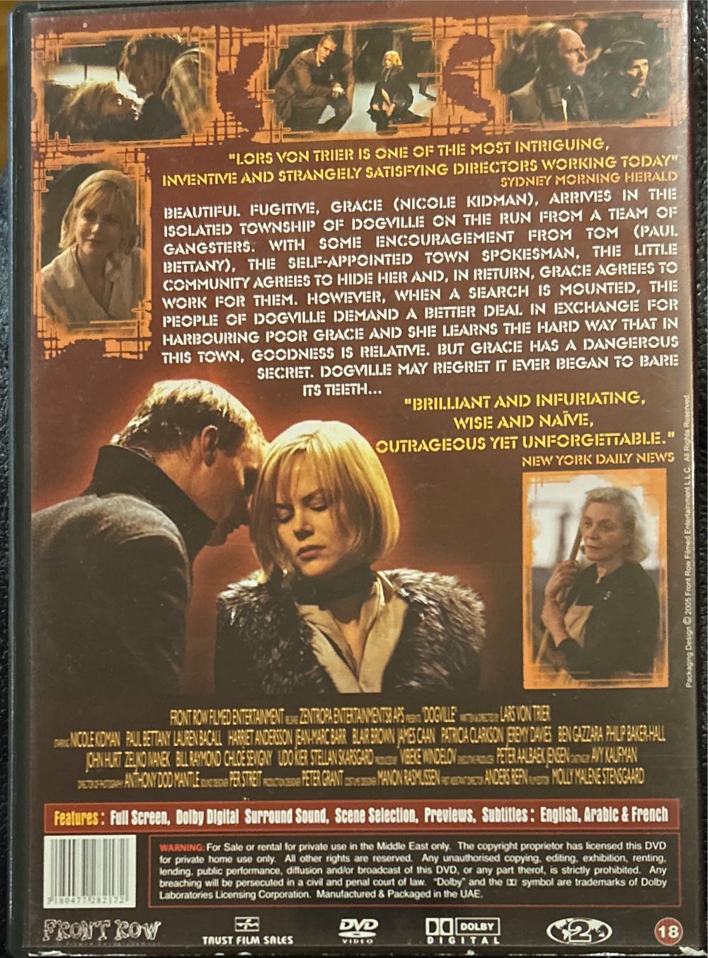 Dogville DVD movie collectible [Barcode 031398126225] - Main Image 2