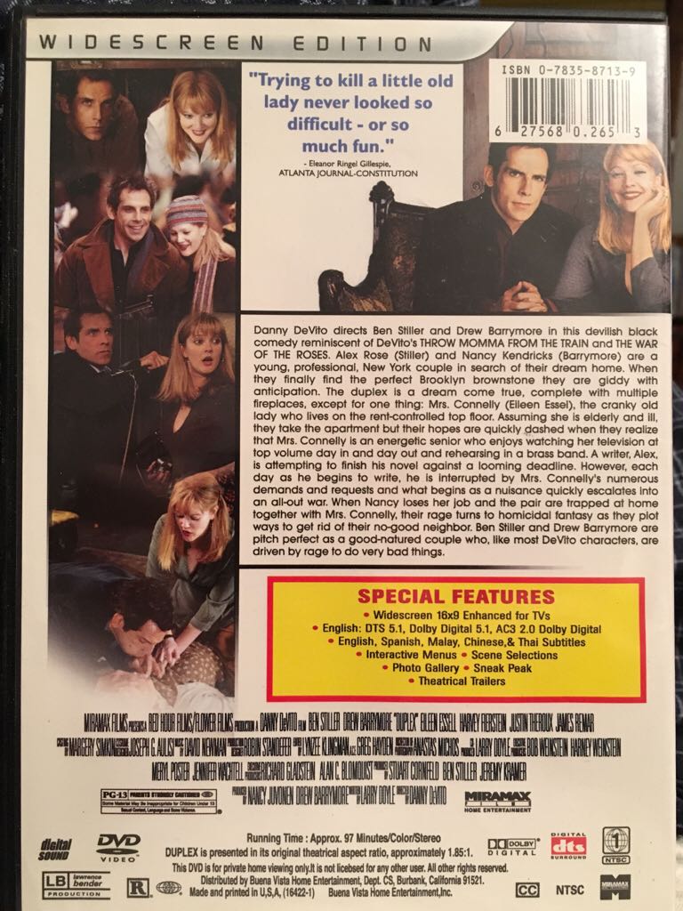 Duplex DVD movie collectible [Barcode 9398521250037] - Main Image 2