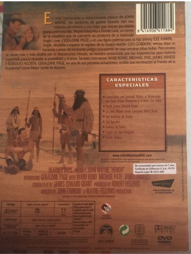 Hondo @@@ Digital Copy movie collectible [Barcode 5014437892034] - Main Image 2