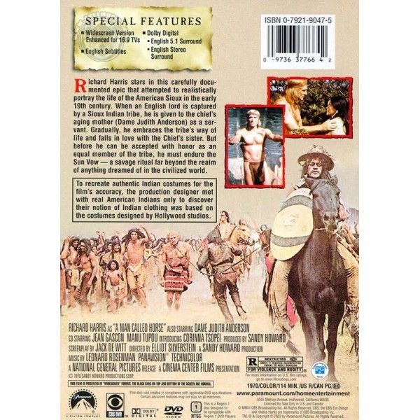 A Man Called Horse DVD movie collectible [Barcode 5014437813336] - Main Image 2