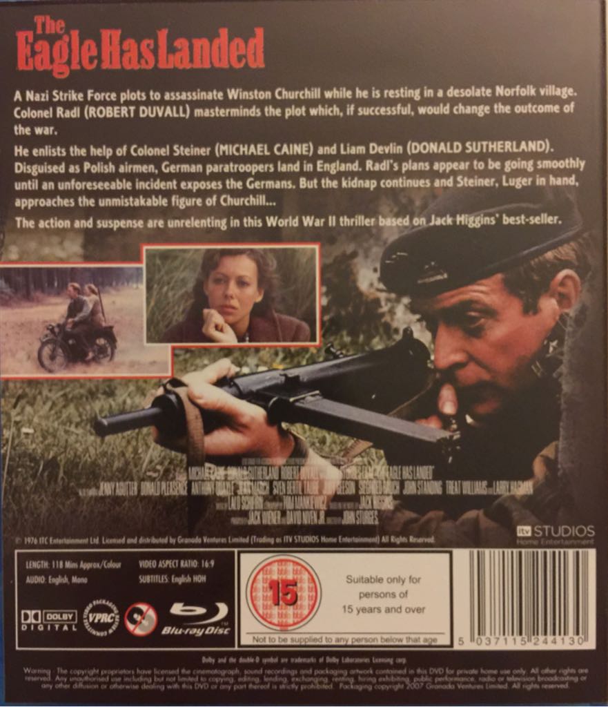 The Eagle Has Landed Blu-ray movie collectible [Barcode 5037115244130] - Main Image 2