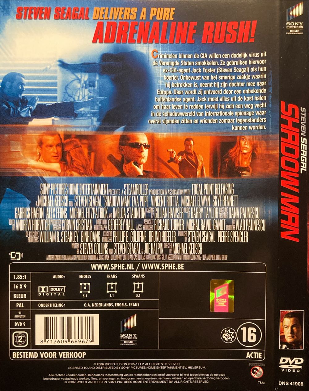 Shadow Man DVD movie collectible [Barcode 8712609689679] - Main Image 2