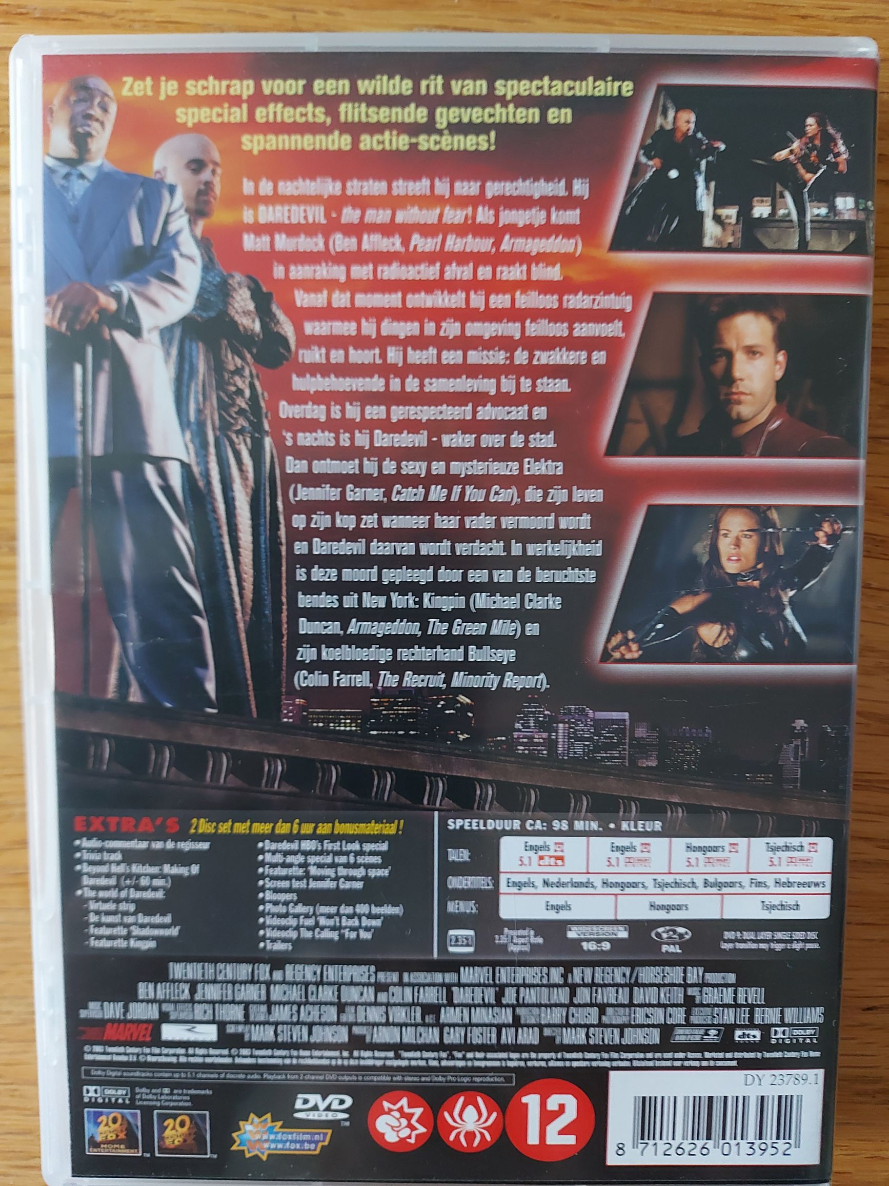 Daredevil DVD movie collectible [Barcode 8712626013952] - Main Image 2