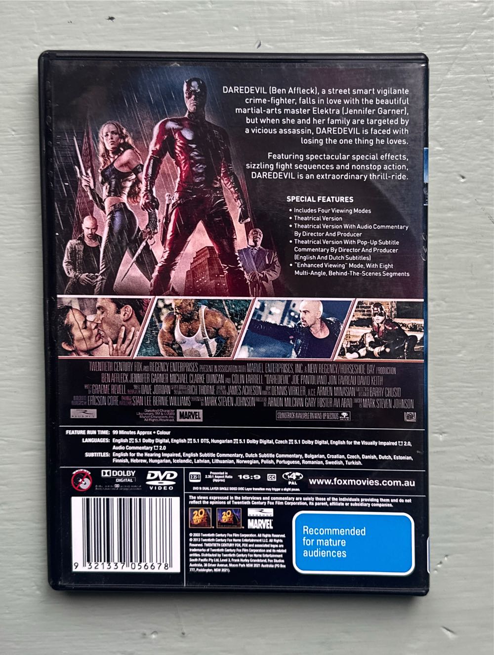 Daredevil (2003) DVD DVD movie collectible [Barcode 9321337056678] - Main Image 2