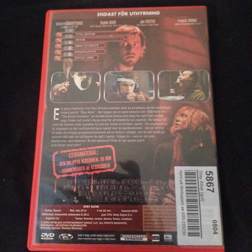 Stay Alive DVD movie collectible [Barcode 4010324025500] - Main Image 2