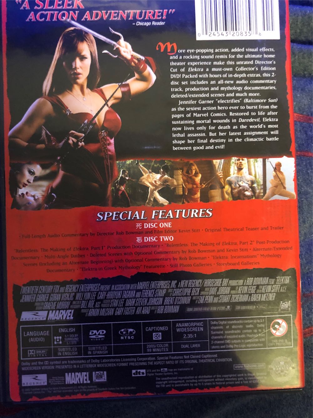 Elektra DVD movie collectible [Barcode 24543182757] - Main Image 3