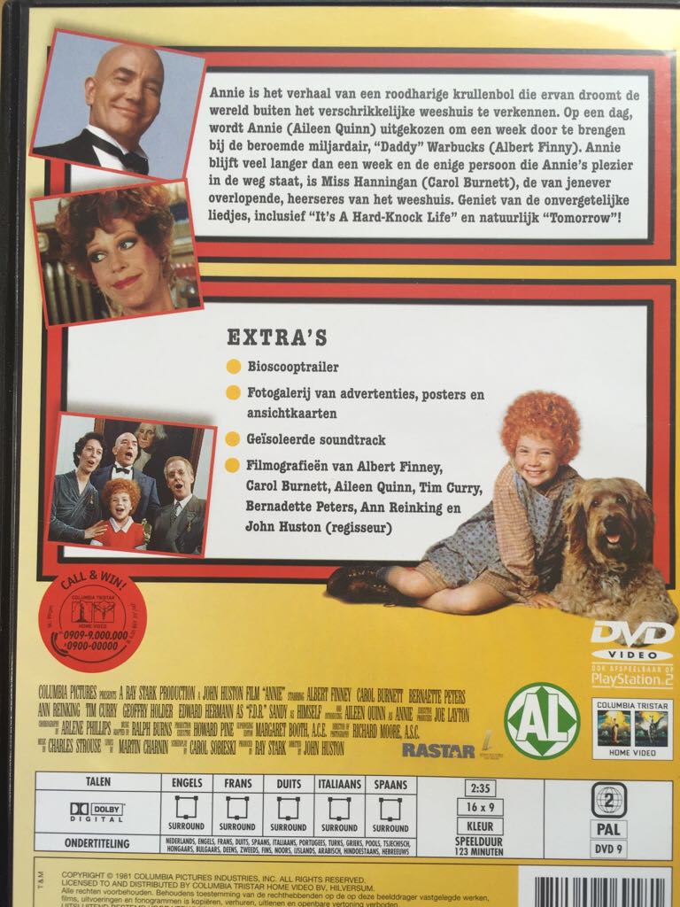 Annie DVD movie collectible [Barcode 8712609069181] - Main Image 2