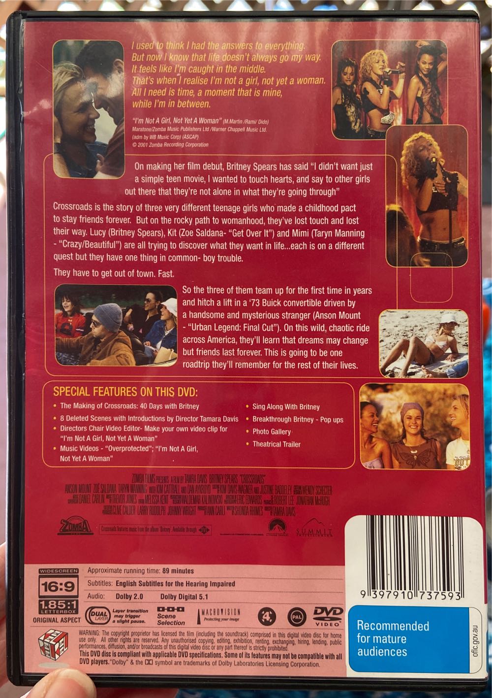 Crossroads DVD movie collectible [Barcode 9397910737593] - Main Image 3