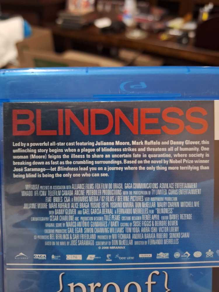 Blindness Blu-ray movie collectible [Barcode 068935824282] - Main Image 3